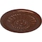 Ekena Millwork Temple Ceiling Medallion (Fits Canopies up to 9 1/4"), Hand-Painted Copper Penny, 24"OD x 1 5/8"P CM24TECPS - alternate 4